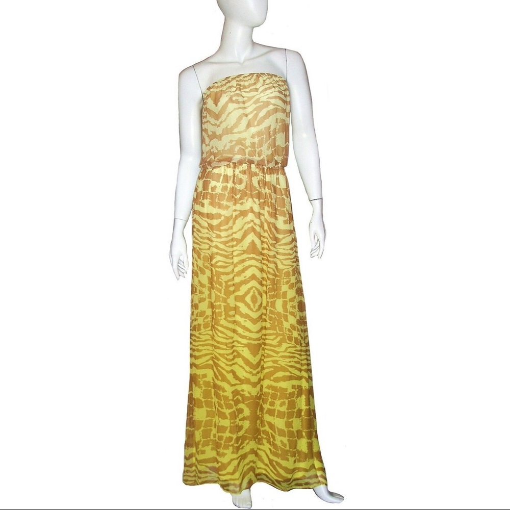 Gypsy 05 Dress NWT Size Small Yellow Beige Silk